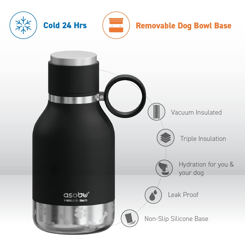 asobu Buddy Bottle removable-dog-water-bowl: easy access for pets during outdoor adventures