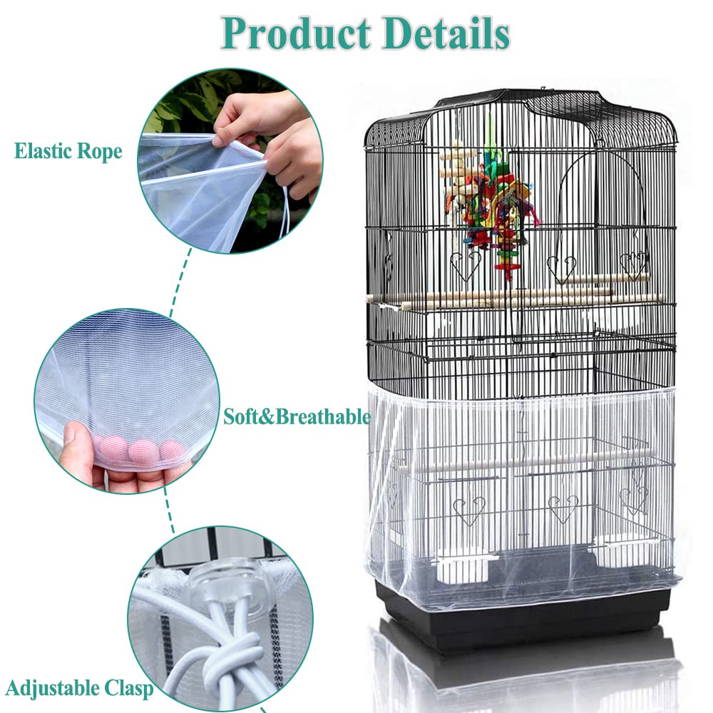 ASOCEA drawstring adjustable cage skirt demonstrates customizable sizing on a cage