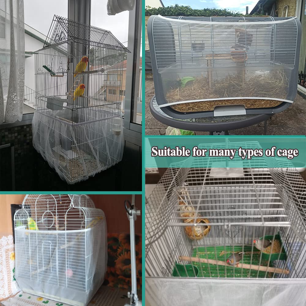 ASOCEA easy install cage skirt pictured wrapping around a cage