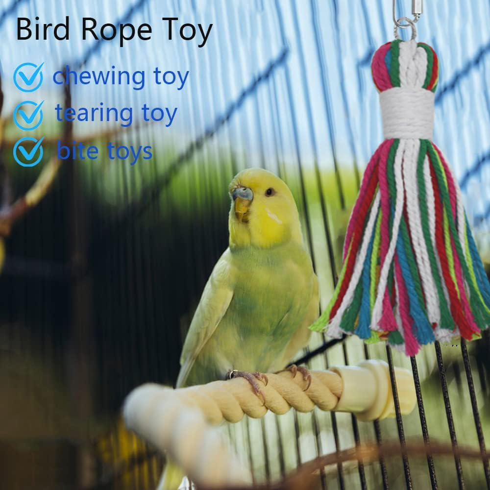 ASOCEA parrot cage toy colorful design fuels curiosity and activity