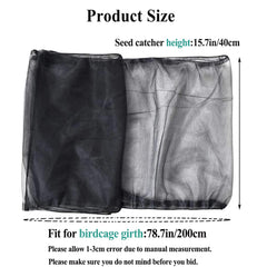 ASOCEA universal cover skirt around cage provides adjustable fit and privacy