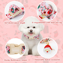 Astdogio dangling Santa charm wiggles, adding playful charm during walks.