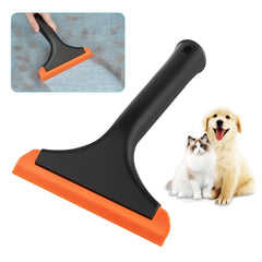 Astfys silicone pet hair remover handle glides smoothly for quick sofa cleanup.