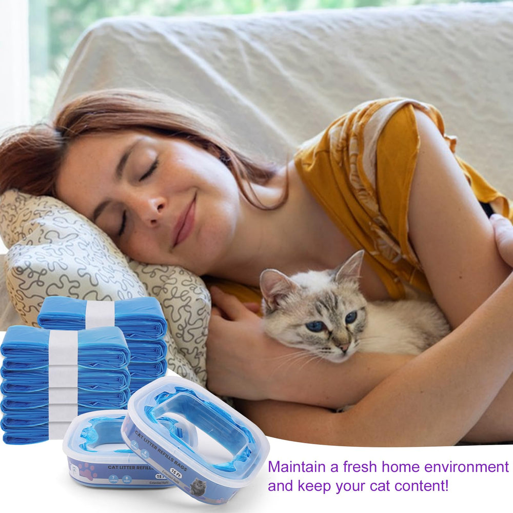 Astrallgn cat litter refill blue multi-cat usage suggests suitability for households with several felines.