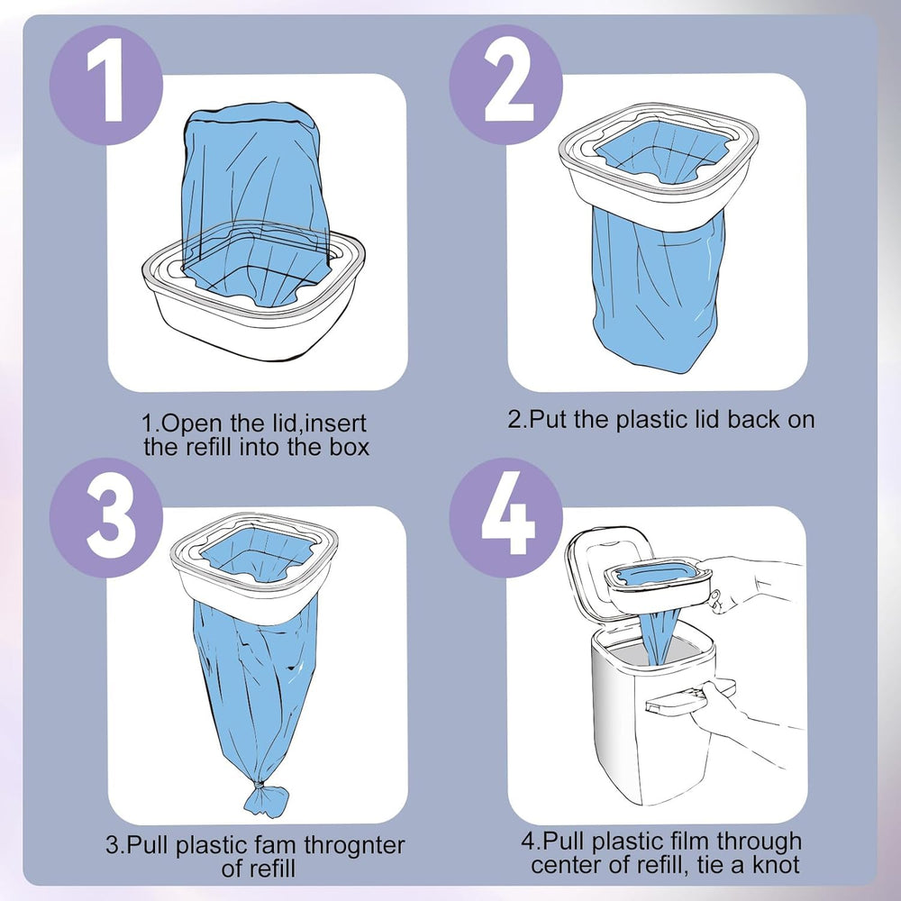 Astrallgn tear-resistant material keeps disposal leak-free and tidy.
