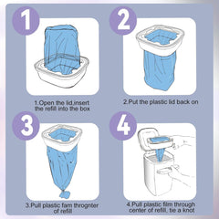 Astrallgn tear-resistant material keeps disposal leak-free and tidy.