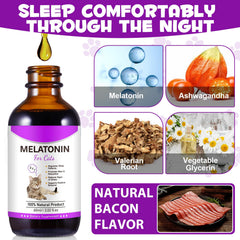Asusxcli Melatonin cat treats dosing scoop for easy serving.