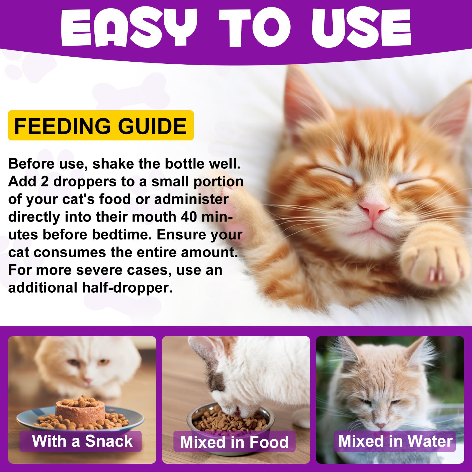 Asusxcli Melatonin for Cats during grooming session to reduce stress.
