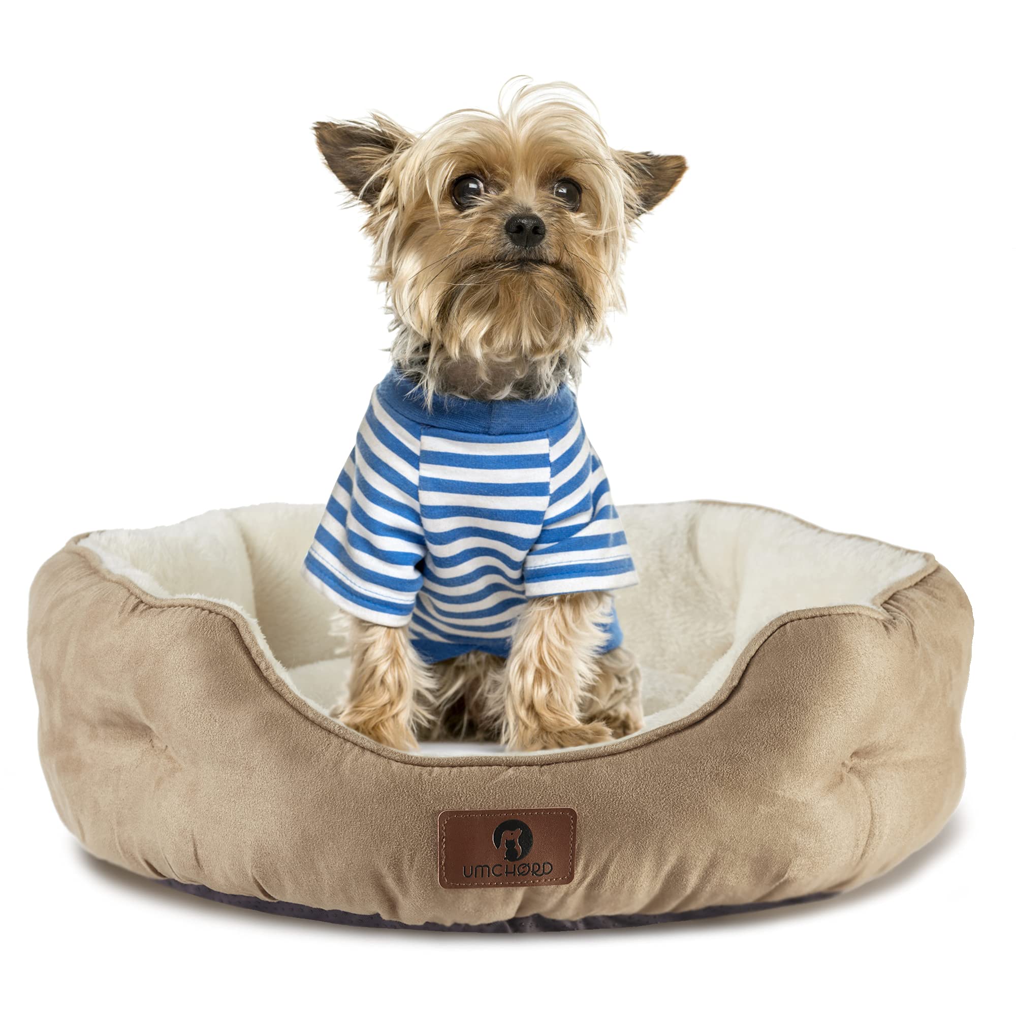 Asvin-cat-bed-round-security provides a snug, secure lounge for indoor cats.