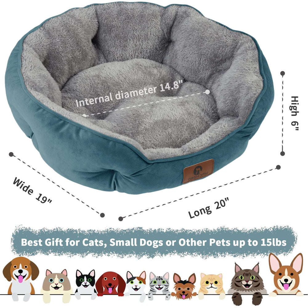 Asvin dog bed anti-slip bottom stays put on smooth floors.