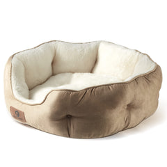 Asvin small-dog-bed-soft-sherpa offers plush, cozy naps.