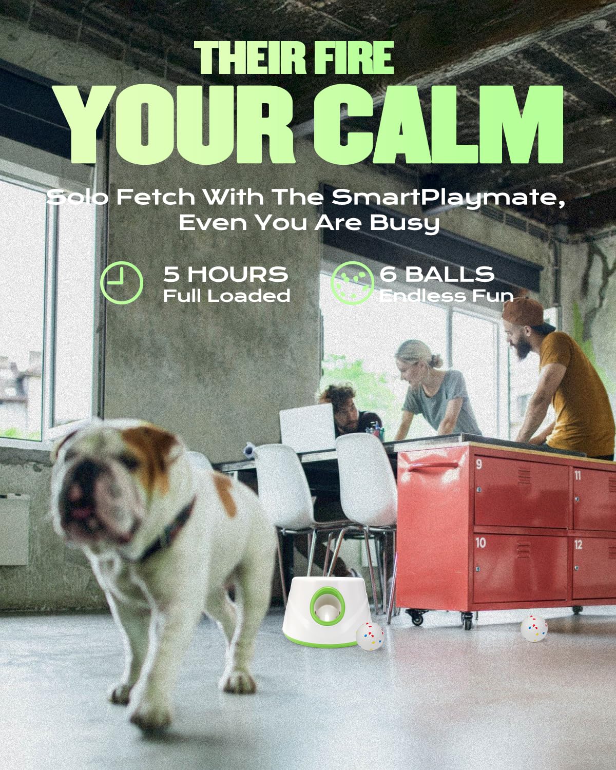 Atangee 6-etpu balls illustrate bite-resistant design for small to medium dogs