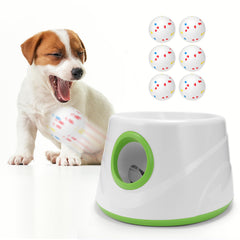 Atangee automatic dog ball launcher front view showing compact indoor/outdoor fetch