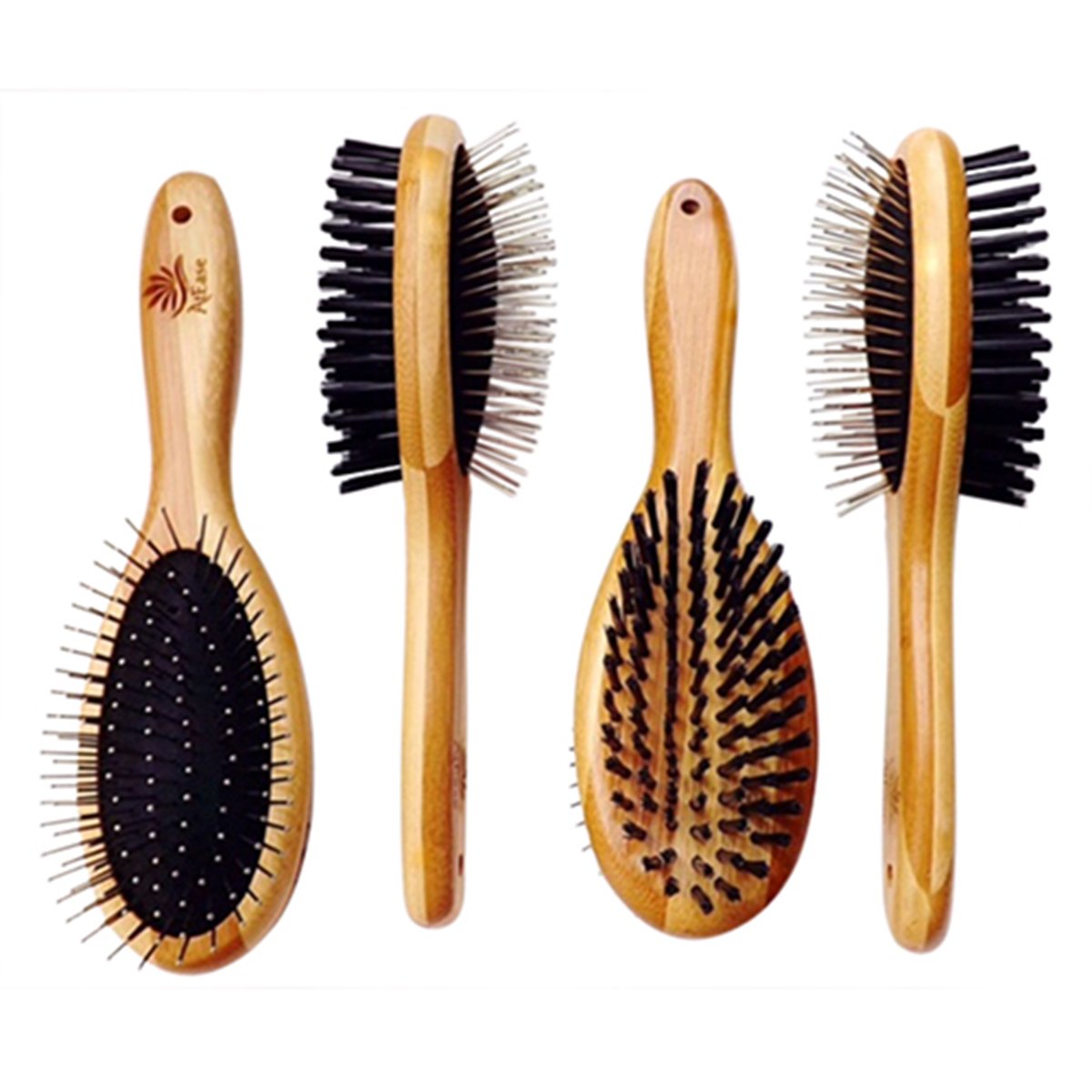 AtEase Accents soft-pin side used for gentle coat care and detangling