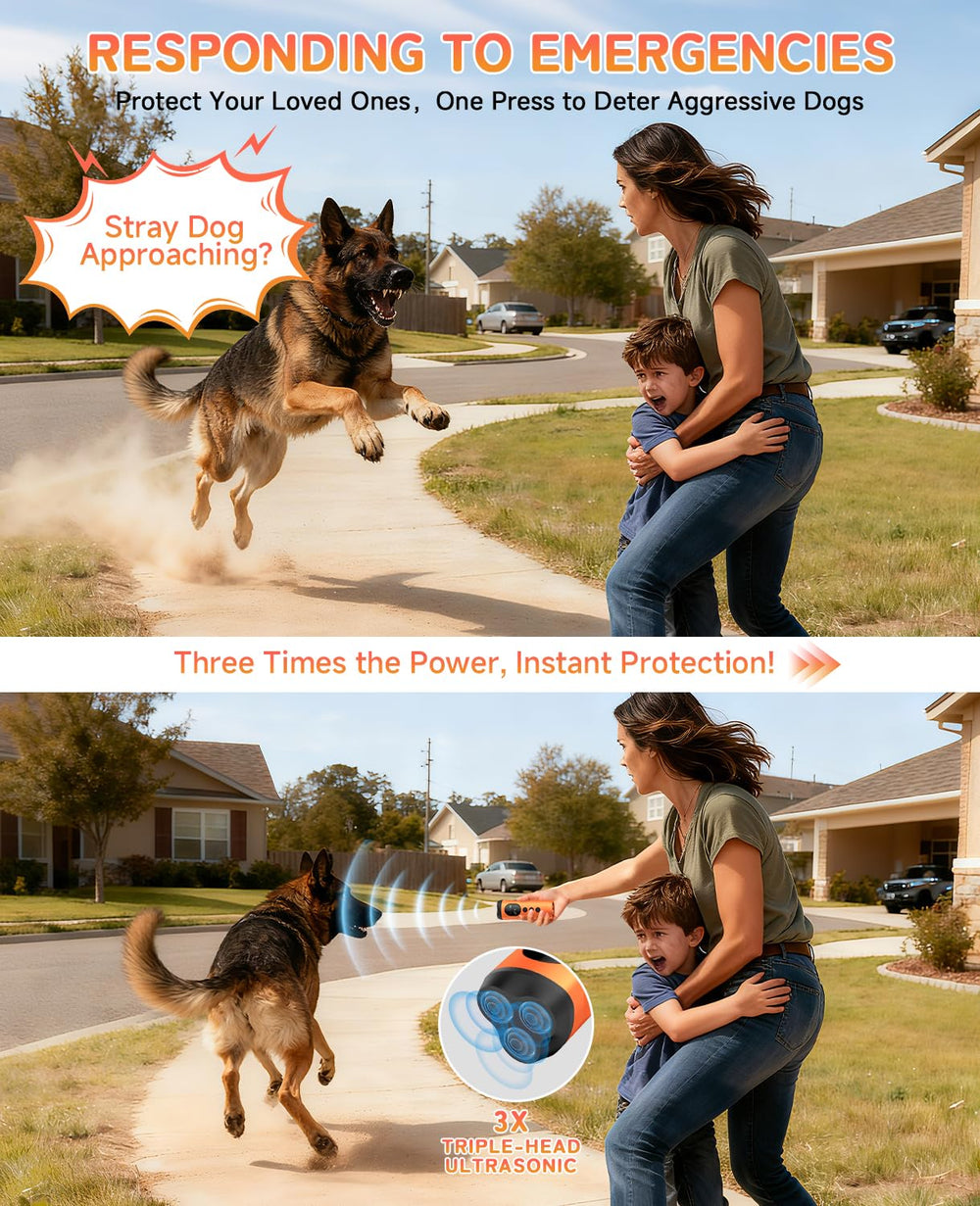 ATESON bark deterrent compact design ready for portable use during walks