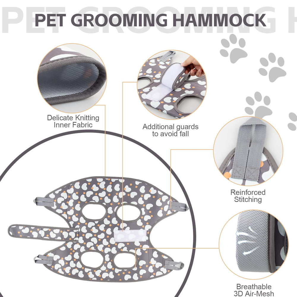 ATESON hammock features velcro middle closure to prevent slipping during trimming.