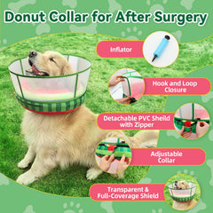AThooDel adjustable neck strap ensures a secure, tailored fit for medium to large dogs.