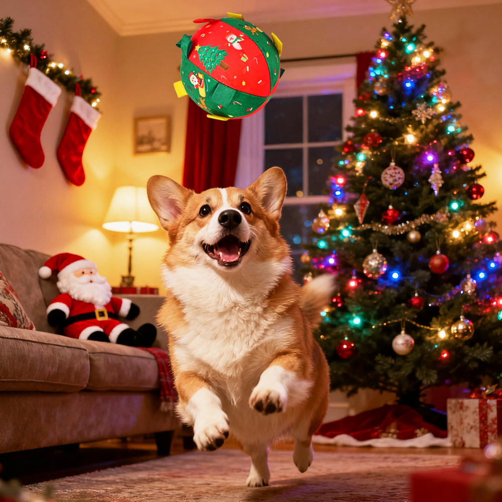 Atiansen Christmas Ball Dog Toy machine washable for easy cleanup after play.