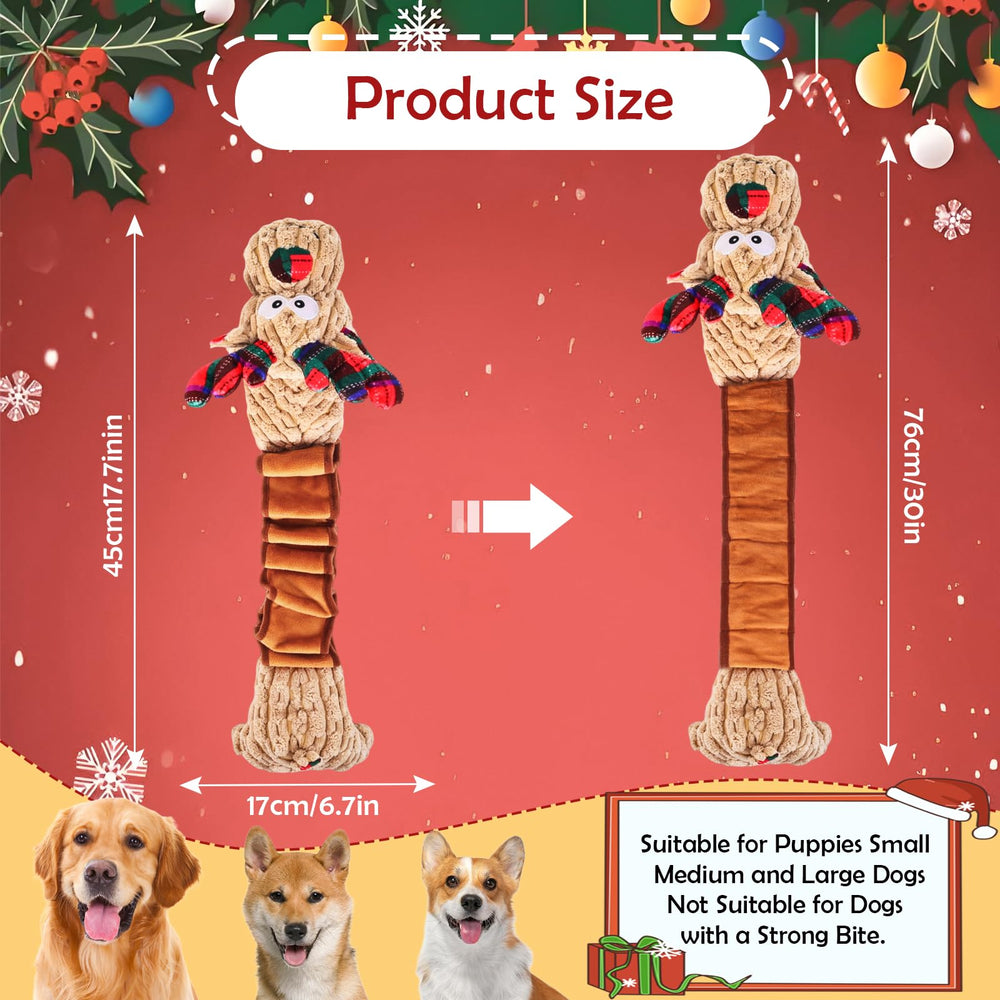 Atiansen reindeer crinkle tail detail sparks curiosity during fetch