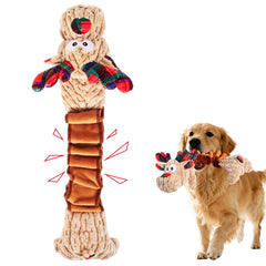 Atiansen Christmas Reindeer squeaky dog toy for engaging playtime