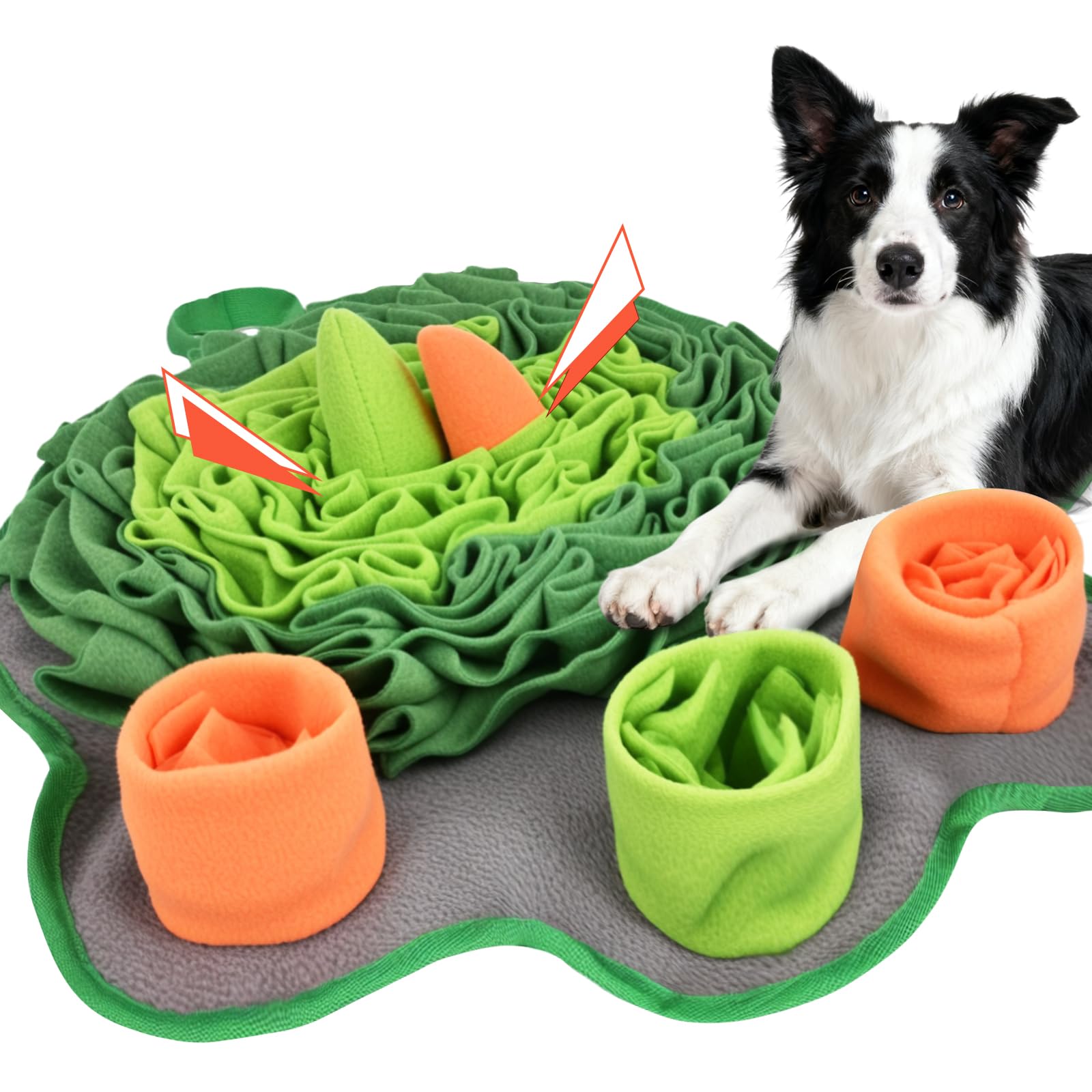 Atiansen snuffle mat dog paw-shape design boosts engagement and slow feeding potential