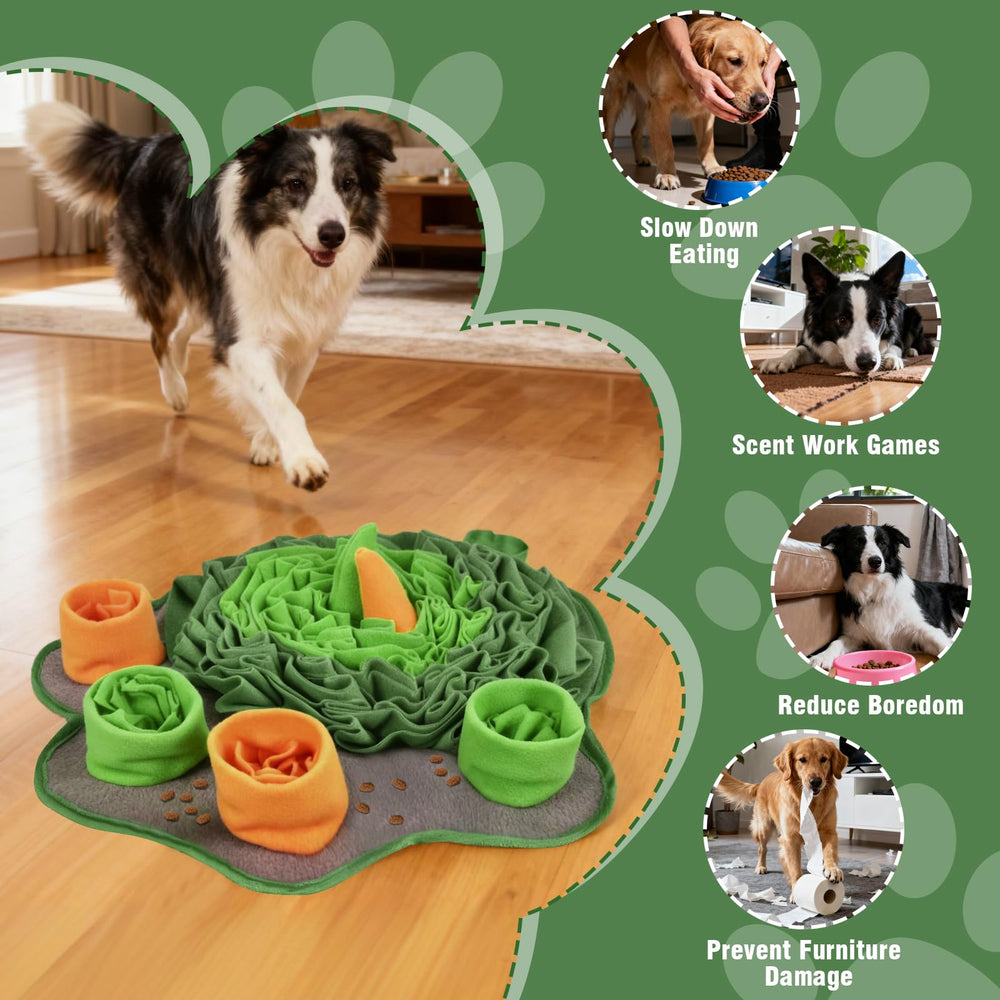 Atiansen snuffle mat grooved pockets encourage natural foraging instincts