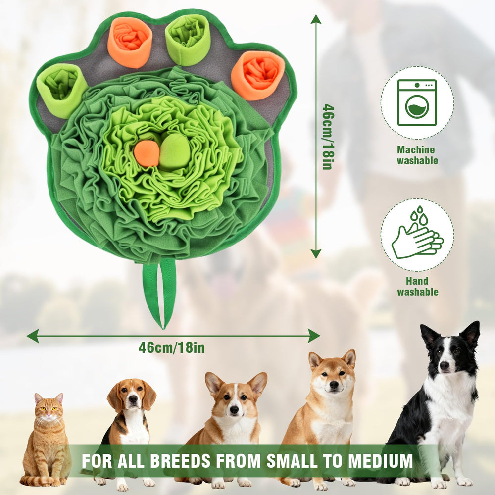 Atiansen snuffle mat with two squeakers sparks curiosity during playtime