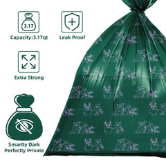 ATIFBOP 9x13-inch bags shown fitting standard holders on outings.