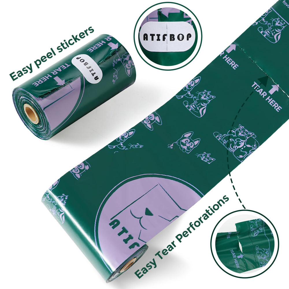 ATIFBOP scented floral bags emphasize odor control and comfort.