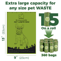 ATIFBOP scented poop bags in 9x13 inches for odor control.