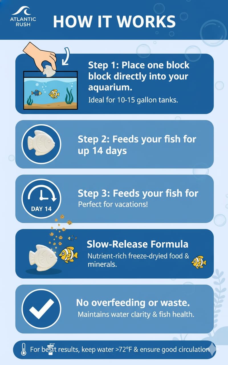 Atlantic Rush Vacation Feeder two blocks provide extended coverage.