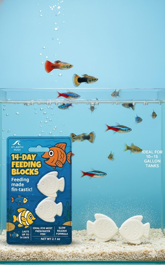 Atlantic Rush Vacation Feeder helps maintain aquarium balance during vacations.