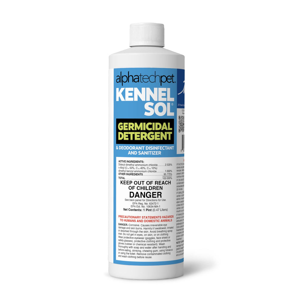 ATP KennelSol bottle front view ready for quick kennel cleanup.