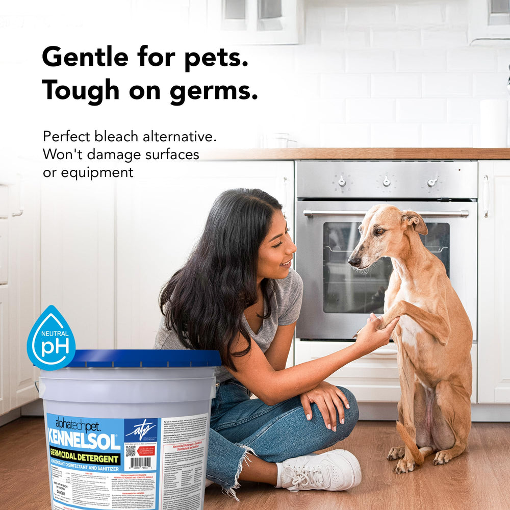 ATP KennelSol crate-cleaning scene demonstrates efficient routine for home and professional facilities