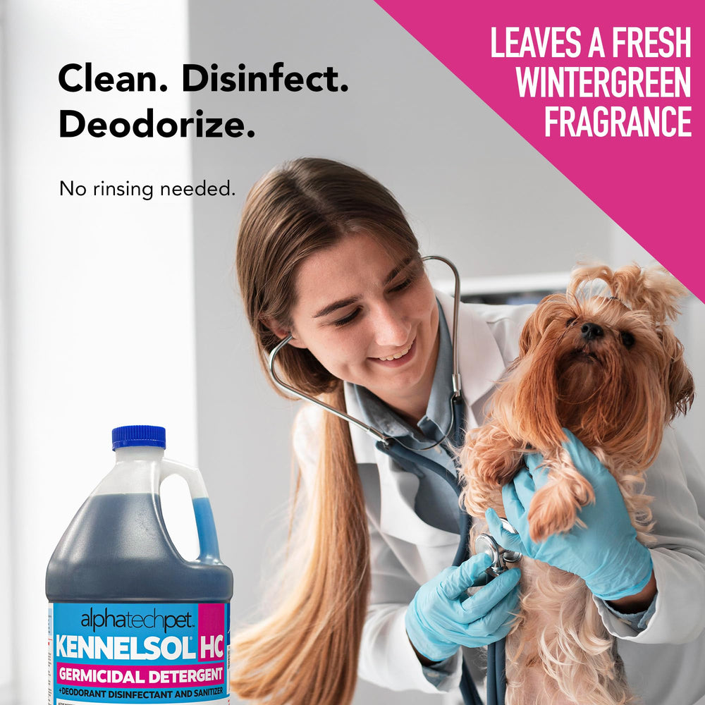 Veterinarian-approved KennelSol HC used in kennels and clinics