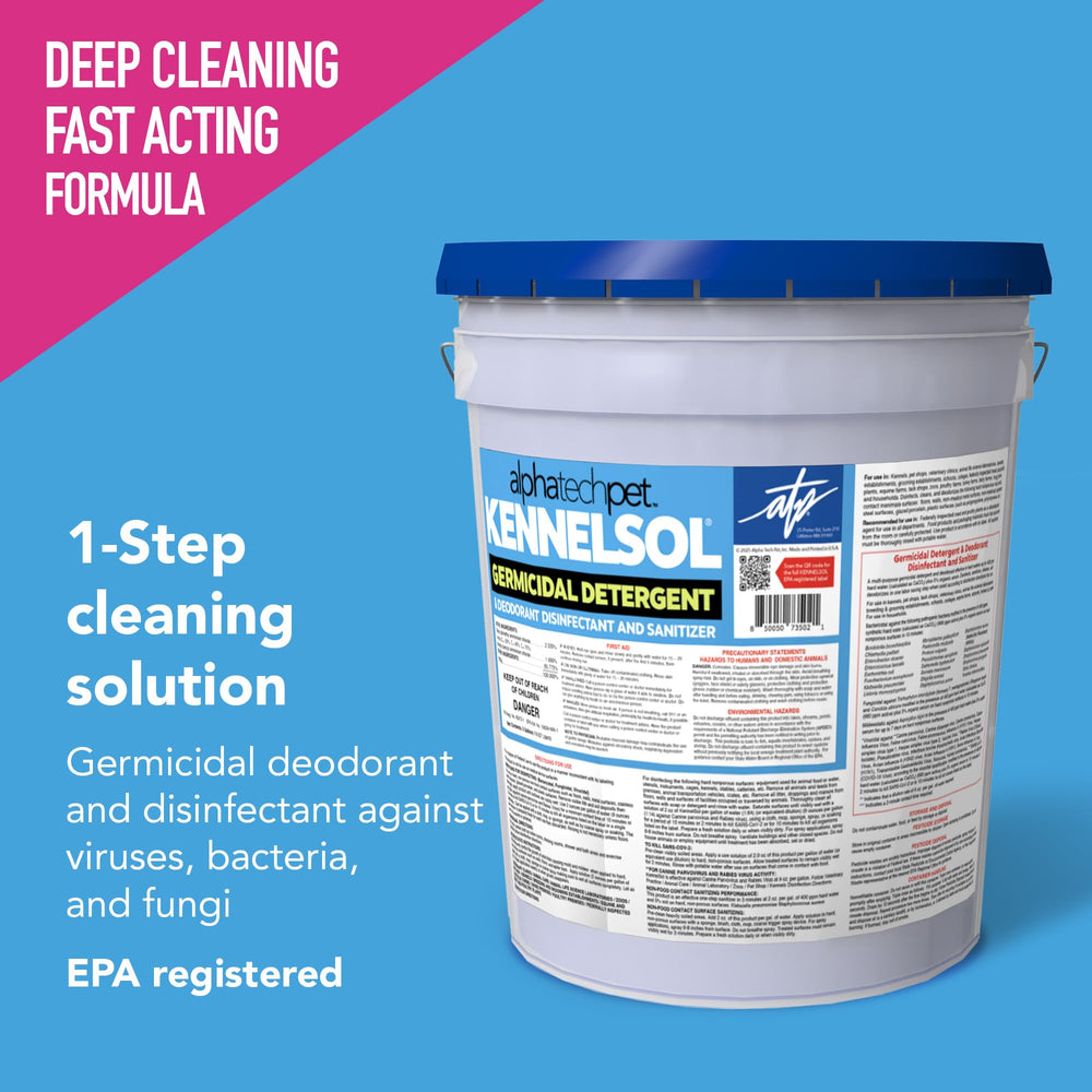 ATP KennelSol surface application on a table shows disinfecting and deodorizing in one step