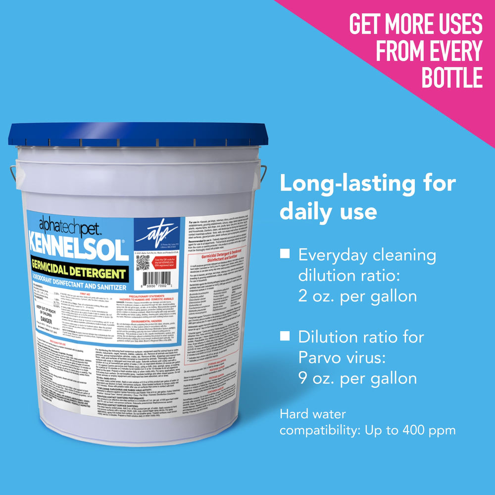 ATP KennelSol wintergreen scent enhances the cleaning experience with a pleasant aroma