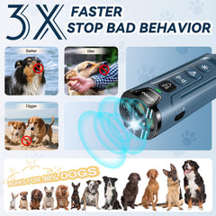 ATVIOO dual-frequency bark sound option aids flexible training for varied dog temperaments