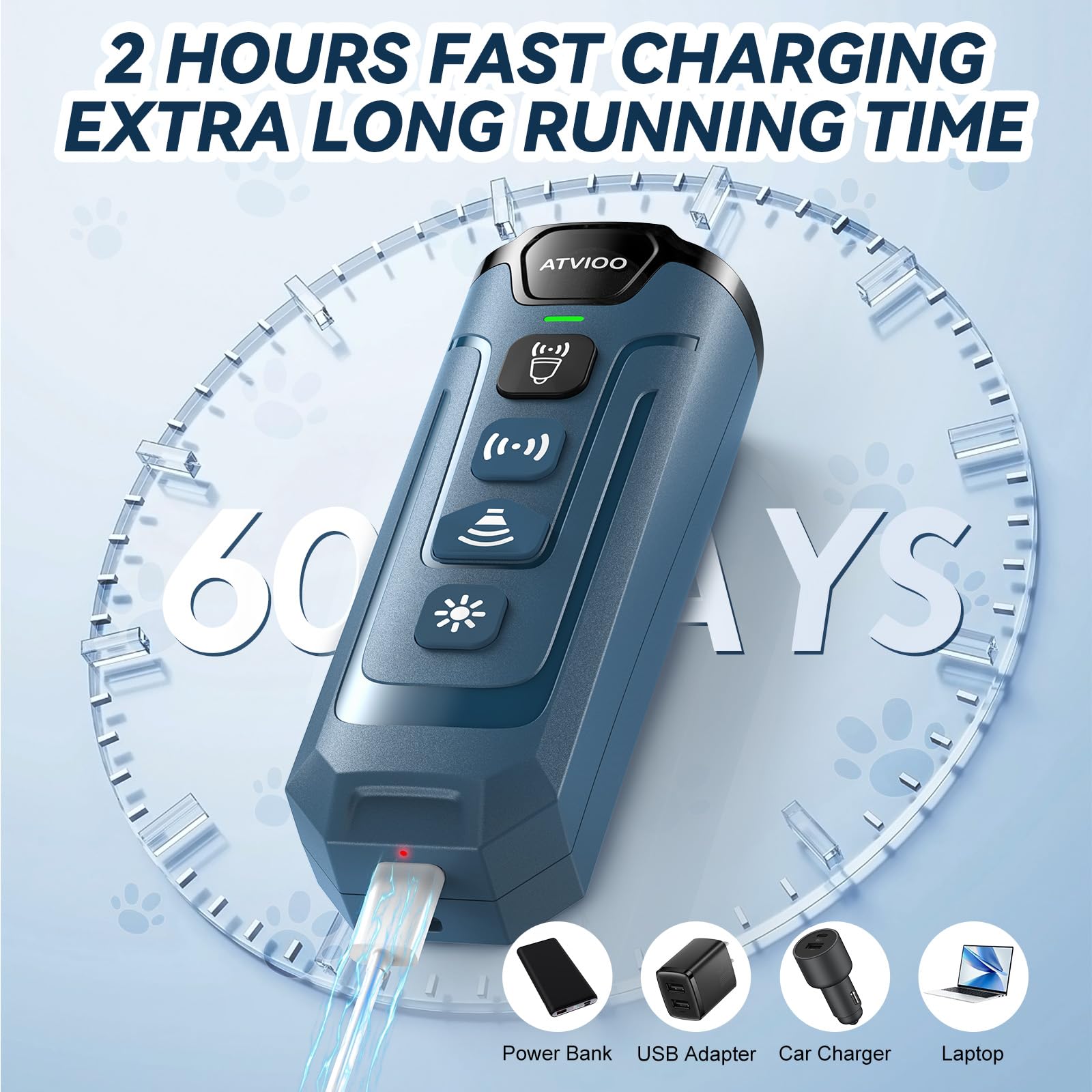 ATVIOO USB-C fast charge ensures ready use during busy days