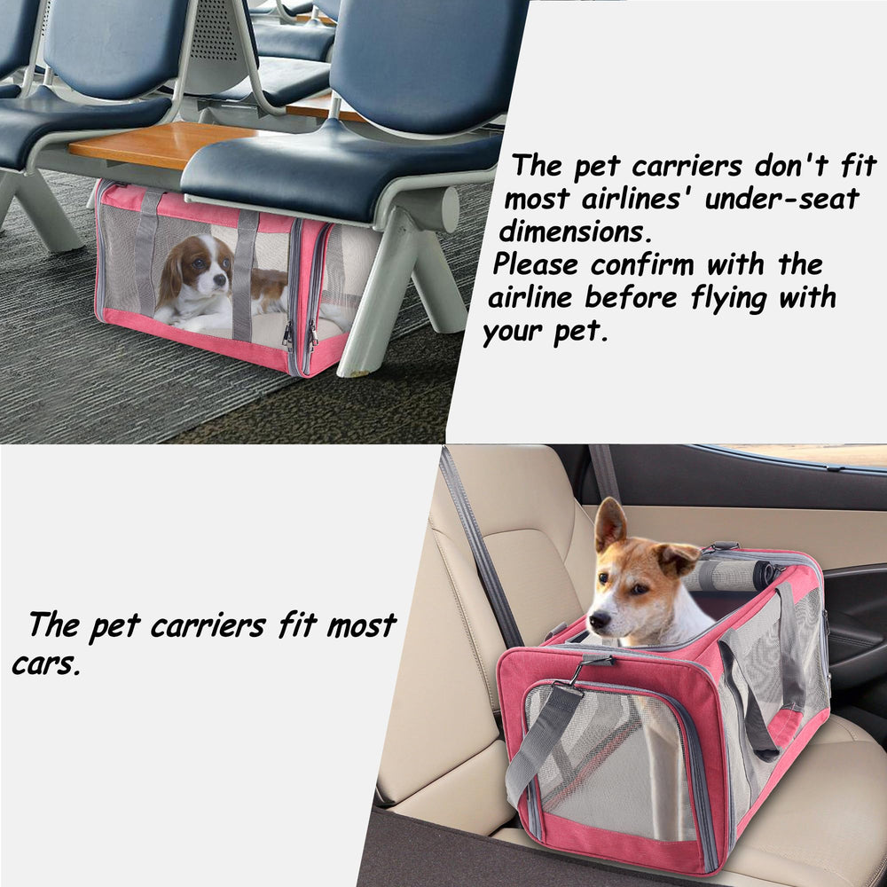 Atvobiy cat-dog carrier airline check helps verify airline requirements