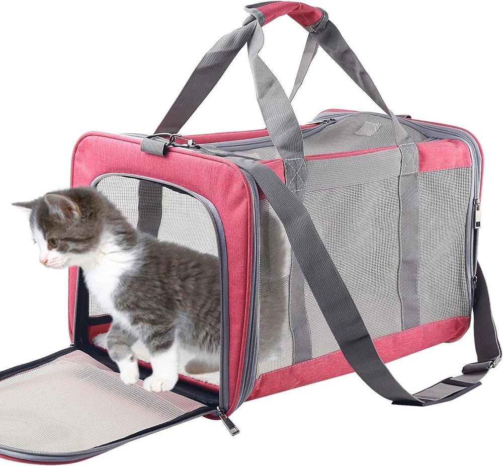 Atvobiy cat-dog carrier removable base insert provides stable surface