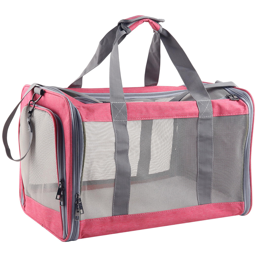 Atvobiy cat-dog carrier side bags storage holds essentials during trips