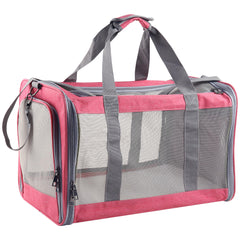 Atvobiy cat-dog carrier side bags storage holds essentials during trips