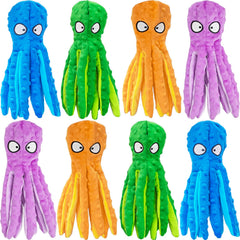 ATZNZIK 8Pack squeaky octopus head toy boosts interactive play.