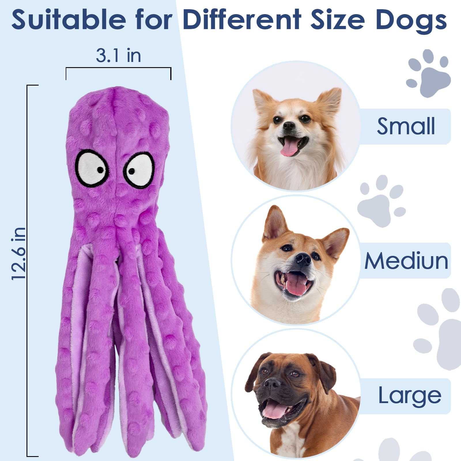 ATZNZIK octopus paws open for interactive bite-and-pounce play.