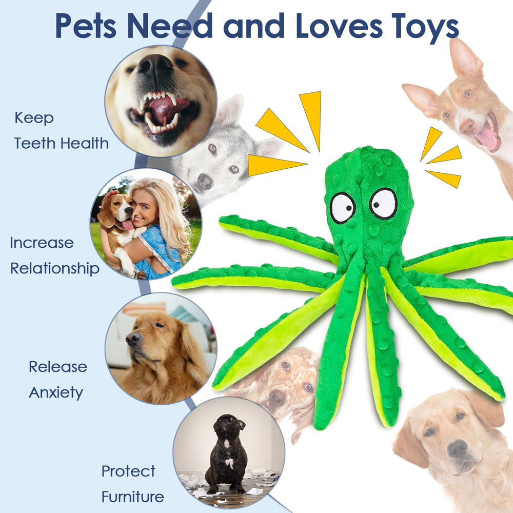 ATZNZIK no-stuffing octopus toy reduces swallowing concerns during rough play.