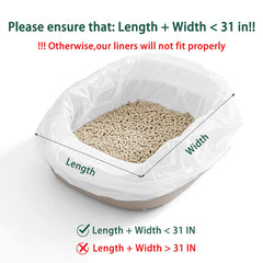 AUAON extra-large litter bag offers puncture resistance for heavy use.