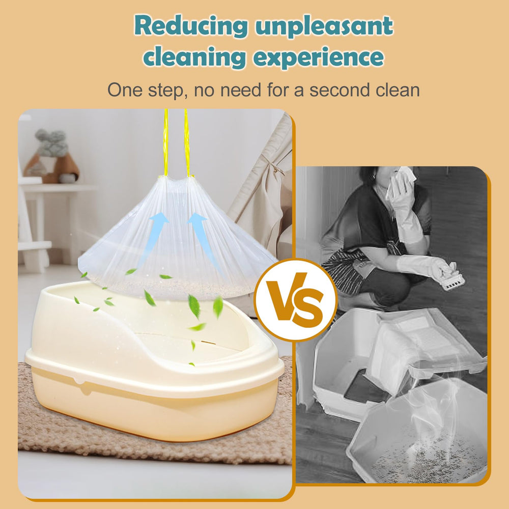 AUAON odor-sealing liner helps keep rooms fresh while changing litter.