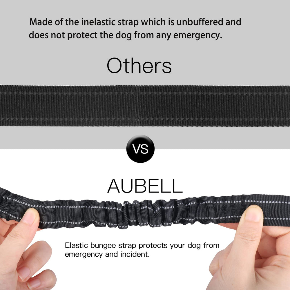 AUBELL adjustable-length tether lets dogs sit, stand, or lie down comfortably.