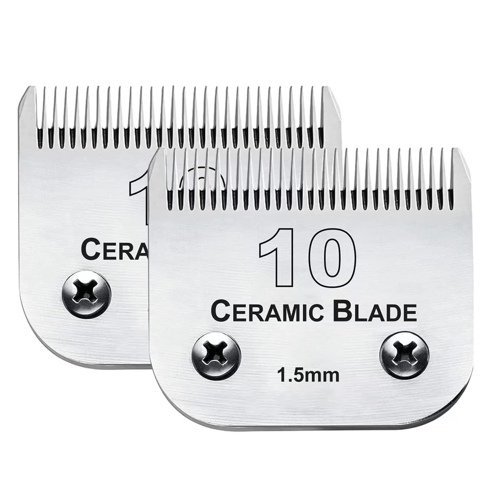 Audoc 2PC size-10 blades pack front view for efficient dog clipping